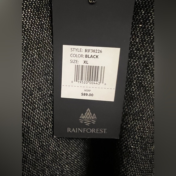 NWT RAINFOREST Quarter Zip size XL - Picture 3 of 6